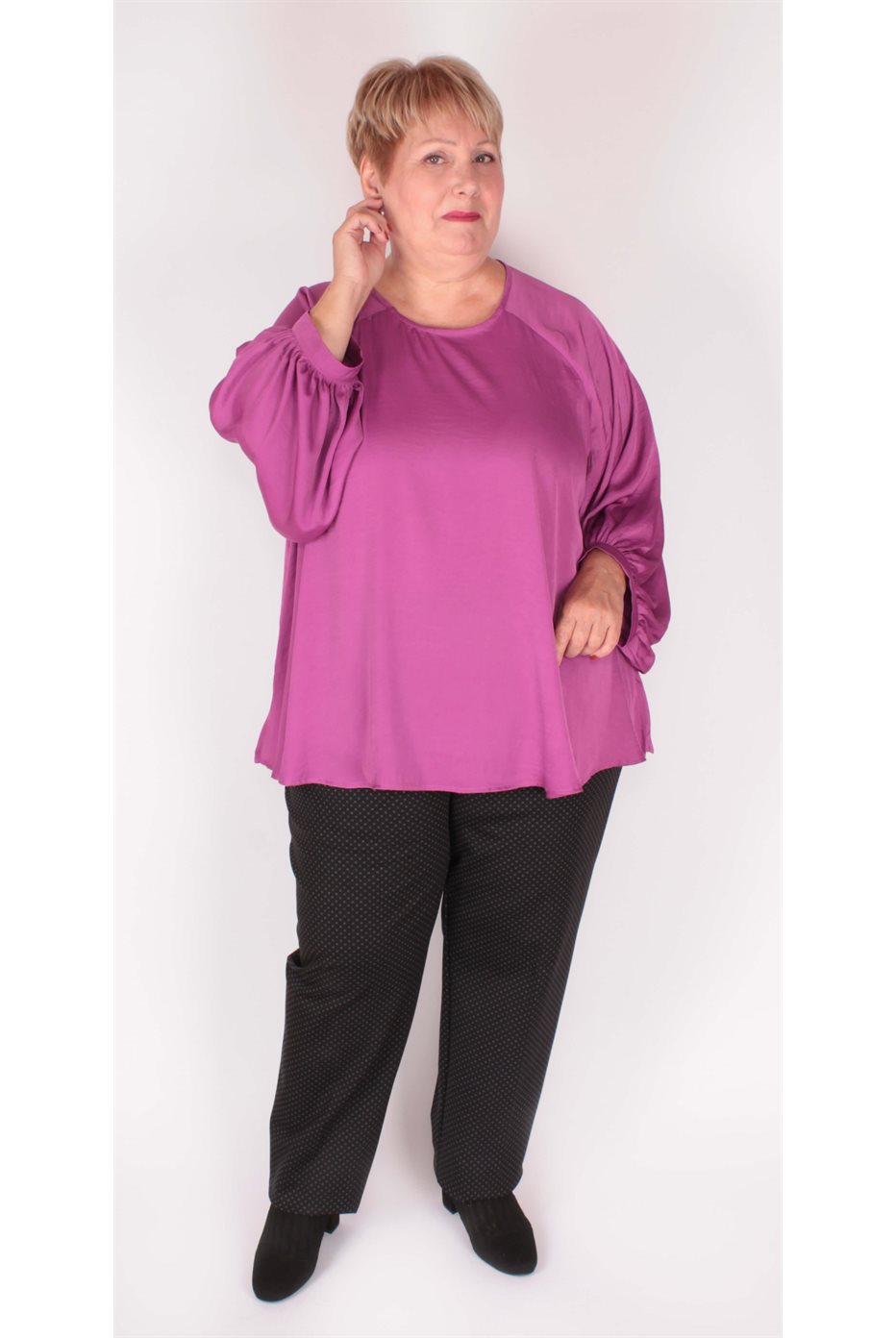 Mat Fasion Fucshia Blouse 